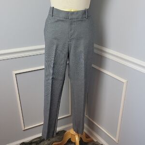 A NEW DAY Gray Black Stretch Office Cropped Ankle Slit Business Dress Pants 12